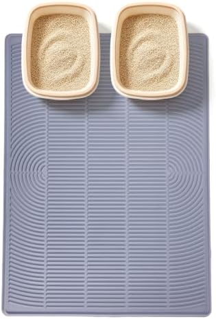 Cat Litter Mat XL, 46x35in Extra Large Waterproof Litter Box Mat by Colewin