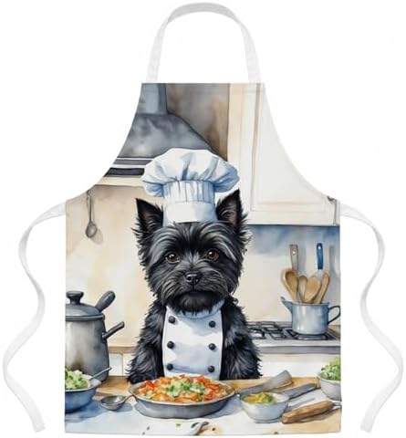 Caroline's Treasures Cairn Terrier The Chef Apron Cooking Kitchen Server Baking by CarolinesTreasures