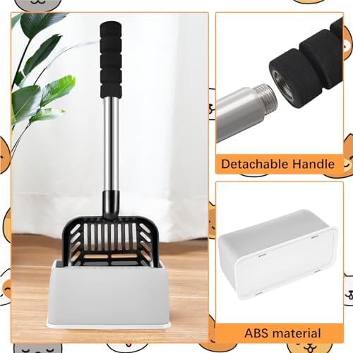 32 Inch Cat Litter Scooper Metal Long Handle Cat Litter Scoop - Image 3