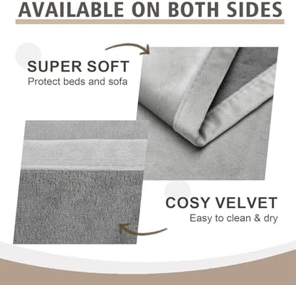 Ameritex Pet Bed Blanket Reversible 100% Waterproof Velvet Super Soft - Image 4