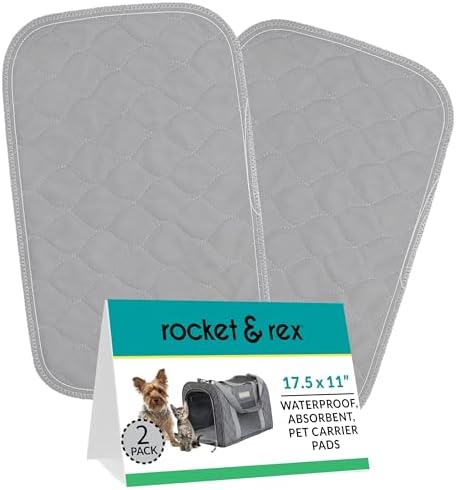 rocket & rex Washable Cat & Dog Carrier Pad, Reusable Liner Insert by rocket+%26+rex