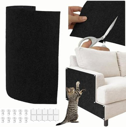 Cat Scratch Couch Furniture Protector, Trimmable Self-Adhesive Cat Scratch by YITMOYM