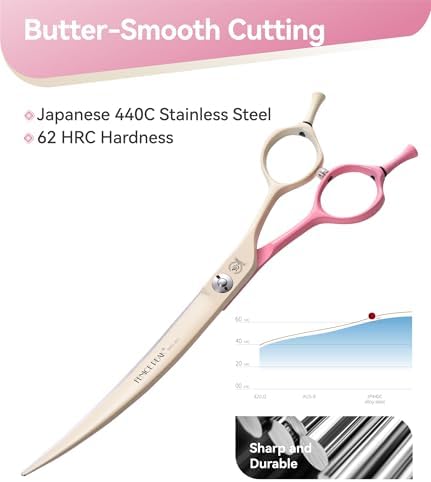 Curved Dog Grooming Scissors - Image 2