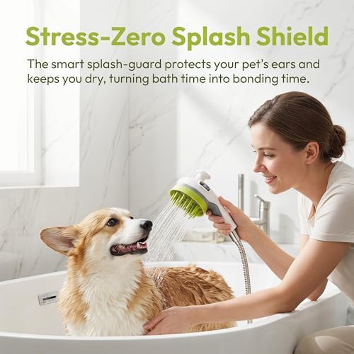 Dog Shower Attachment, Sprayer & Brush - Image 5