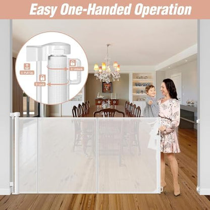 Reinforced 42" Extra Tall x 75" Wide Retractable Gate - Image 6
