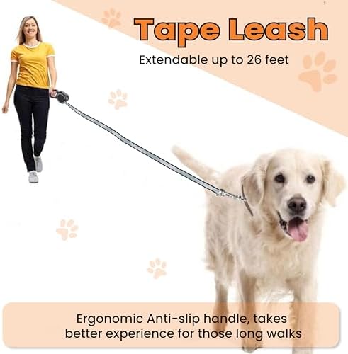Retractable Dog Leash – Extendable up to 26 FT, Heavy Duty Nylon Tape, - Image 6