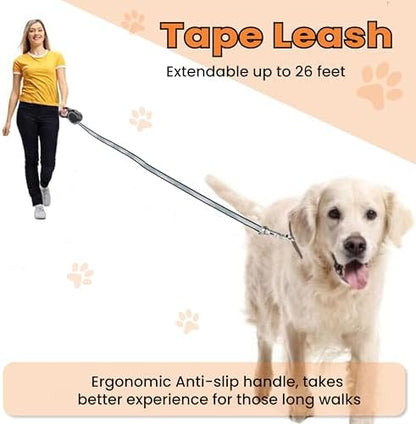 Retractable Dog Leash – Extendable up to 26 FT, Heavy Duty Nylon Tape, - Image 6