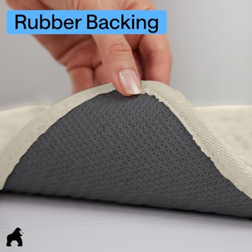 GORILLA GRIP SoakSTOPPER Dog Door Mat, Machine Wash and Dry, 30x20 Cream - Image 5