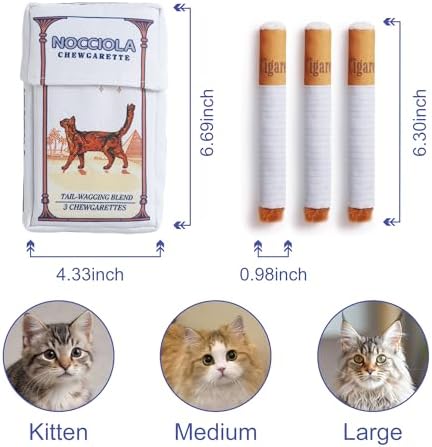 Nocciola 3 Pack Catnip Toys for Cats, Funny Cat Toys Filled - Image 2