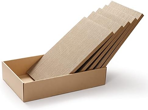 5 Packs in 1 XL Cat Scratcher, Cat Scratching Pad, Double Sided Cardboard Cat - Image 6