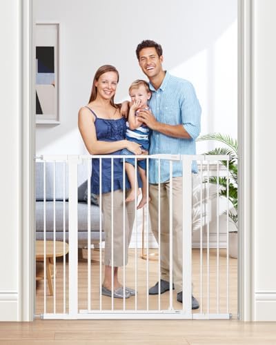keny 36" Extra Tall Baby Gate for Doorways, Fits 29.7" to 46" Openings by keny