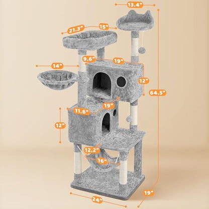 Yaheetech 64.5in Cat Tree for Large Cats - Image 3