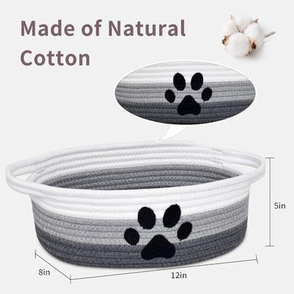 Small Woven Dog Toy Basket - Image 2