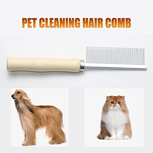 Wooden Handle Grooming Comb for Dogs Cats Pet - Image 5