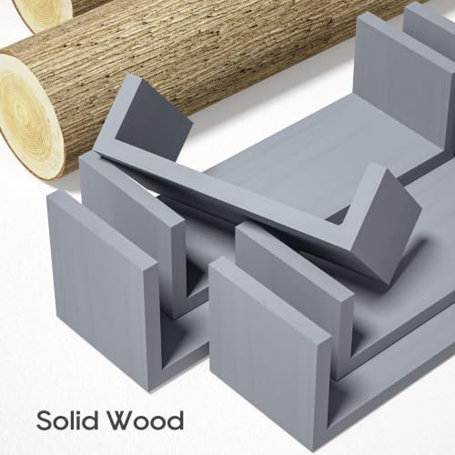 SRIWATANA Weathered Gray Floating Shelves - Image 5