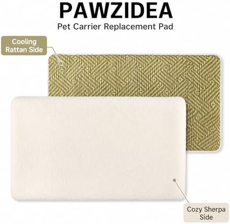 PAWZIDEA Expandable Pet Carrier Replacement Pad, Double-Sided & Washable Soft - Image 2