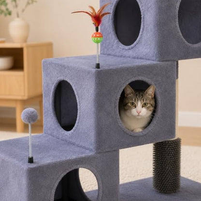 YUNIQUE Small Cat Tree for Indoor Cats, Cat Tower - Image 6