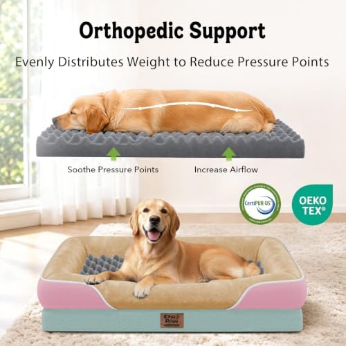 Chez Paw Waterproof Orthopedic XL Dog Bed - Image 2