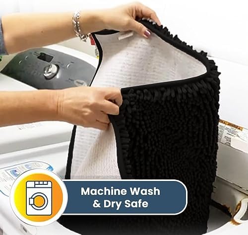 Muddy Mat® 4-Piece Black Medium 30"X19" AS-SEEN-ON-TV Highly Absorbent - Image 6