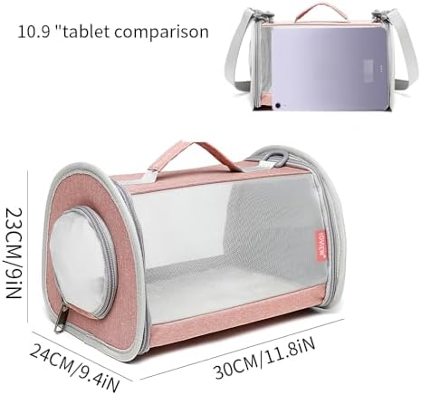 Guinea Pig Carrier Travel Small Animal Carrier Bag Lizard Bird Rabbit Carrier - Image 2
