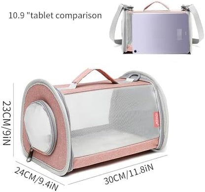 Guinea Pig Carrier Travel Small Animal Carrier Bag Lizard Bird Rabbit Carrier - Image 2