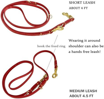 Guiding Star 8ft Leather Dog Leash - Image 4