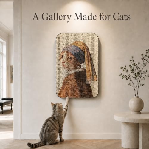 Cat Wall Scratcher, Art Cat Scratching Board - Image 6