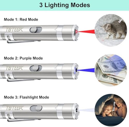TBTeek Cat Toys, Rechargeable, 3 Light Modes & 5 Fun Patterns - Image 3