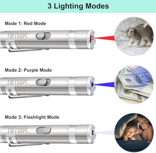 TBTeek Cat Toy 7 Light Modes & Adjustable Patterns Cat Mouse Toy - Image 3