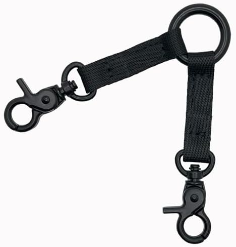 Double Clip Dog Leash for Two Dogs, Double Headed Hook Pet Safety 2 Way Coupler by dellastella
