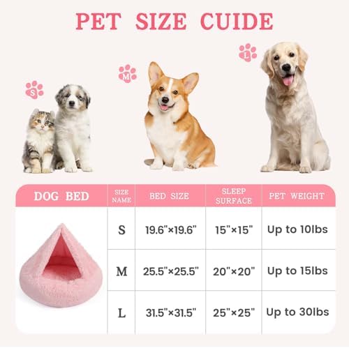 NOYAL Calming Donut Dog Bed, Hooded Cave - Image 5