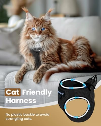 FAYOGOO Cat Harness and Leash Set, Escape-Proof Step-in Vest - Image 3