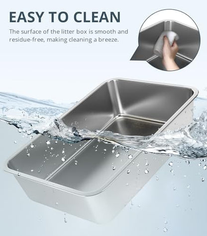 WENBOKMIN Stainless Steel Cat Litter Box - Image 5