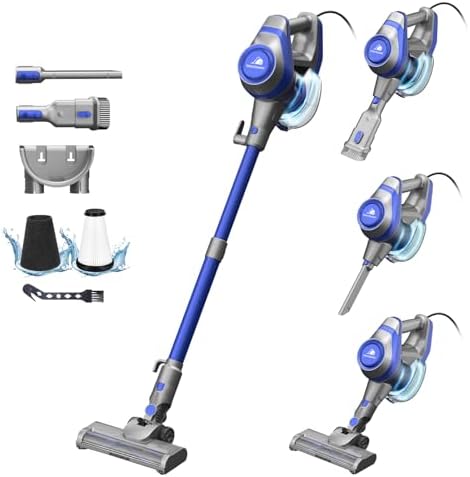 Intercleaner 23Ft Corded Vacuum, Large Dust Cup, LED Floor Brush by Intercleaner