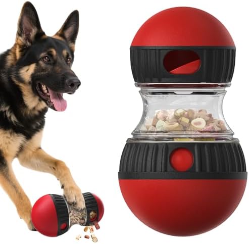 BSISUERM Dog Food Dispensing Puzzle Toy Adjustable Treat Dispenser Slow Feeder by BSISUERM