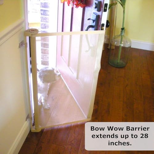 Bow Wow Barrier 28-Inch White Retractable Exterior-Door Barrier - Image 6