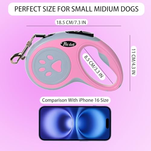 Retractable Dog Leash, VELIGOOD 5M/16FT Extendable Dog Lead - Image 3