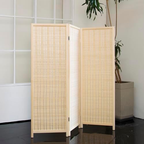 3 Panel Short Room Divider – 3.9 ft Tall Double-Side Folding Privacy Screen - Image 2