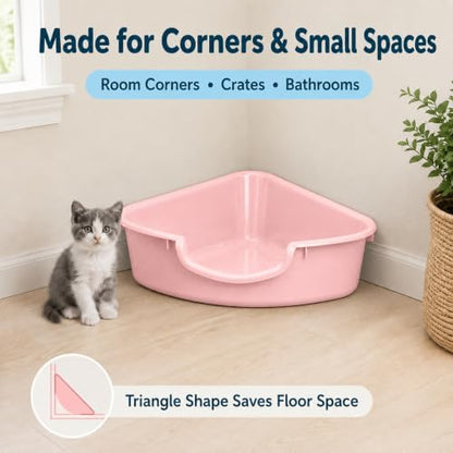 Corner Litter Box, Low Entry Kitten Litter Box - Image 6