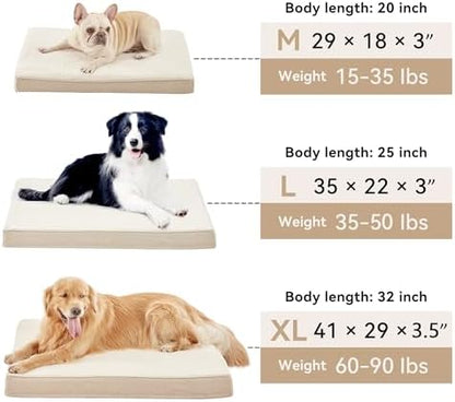 WATANIYA PET Memory Foam Medium Dog Bed, Cooling Dog Beds - Image 6
