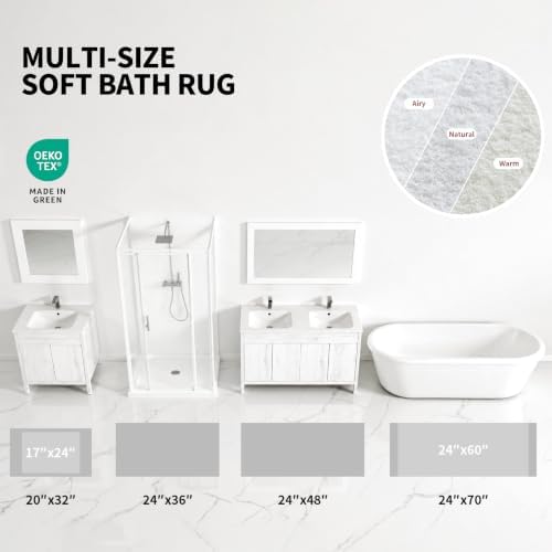 ILANGO Bathroom Rugs 36" × 24", Extra Soft Absorbent Microfiber Bath Rugs - Image 4