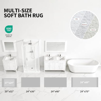 ILANGO Toilet Rugs U Shaped 22" × 24", Soft Absorbent Microfiber Bath Rugs - Image 5