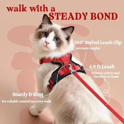 rabbitgoo Cat Harness and Leash Set, Escape Proof Vest - Image 5