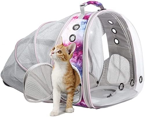 Galaxy Pink Cat Backpack Carrier by halinfer
