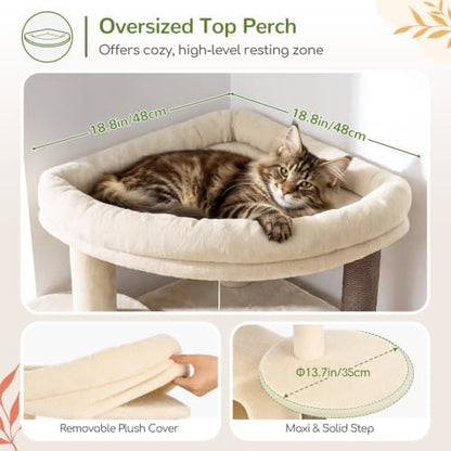 Globlazer 73in Corner Stable Cat Tree - Image 3