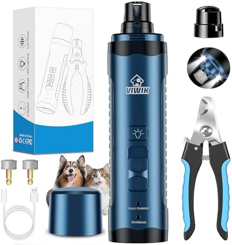 VIWIK Dog Nail Grinder, Dog Nail Trimmers by VIWIK