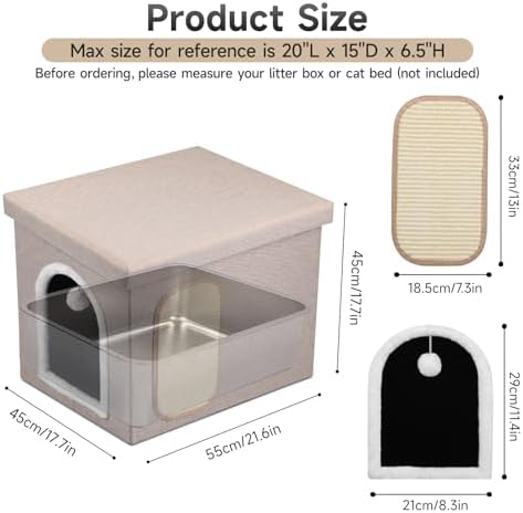 Shikha Hidden Cat Litter Box Enclosure - Image 2