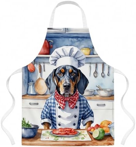 Caroline's Treasures Bluetick Coonhound The Chef Apron Cooking Kitchen Server by CarolinesTreasures