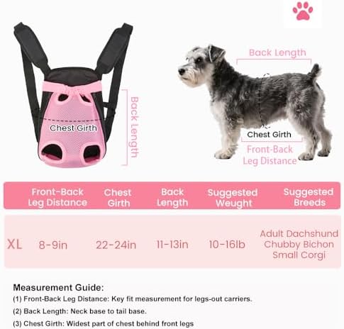 Inspack Dog Backpack Carrier/Cat Carrier, Adjustable Pet Front Carriers Travel - Image 2
