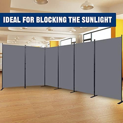Room Divider 6 Panel-204''Wide, 6FT Room Dividers and Folding Privacy Screen - Image 6